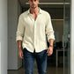 Men's Casual Breathable Waffle Texture Shirt