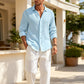 Men's Casual Breathable Waffle Texture Shirt