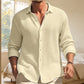 Men's Casual Breathable Waffle Texture Shirt