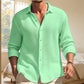 Men's Casual Breathable Waffle Texture Shirt