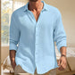 Men's Casual Breathable Waffle Texture Shirt