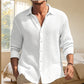 Men's Casual Breathable Waffle Texture Shirt