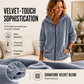 Women's Casual Velvet Hooded Jacket