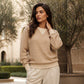 Women's Waffle Knit Long Sleeve Top