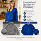Women's Casual V-Neck Button Sweatshirt