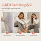 Women's Plush Plaid Wide-Leg Pants