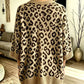 Women's Chic Leopard Print Knit Cardigan