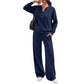 Women's Effortless Top & Wide-leg Pants Set