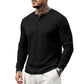Men's Casual Henley Long Sleeve Shirt