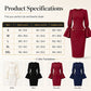 Women's Elegant Crew Neck Pencil Dress