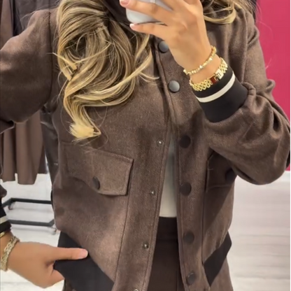 Women's Casual Jacket and Pants Set