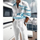 Men's Artistic Print Breathable 2-Piece Set