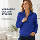 Women’s Half-Zip Cable Knit Sweatshirt