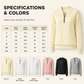 Women’s Half-Zip Cable Knit Sweatshirt