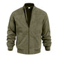 Men's Classic Bomber Jacket with Zip Front
