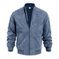 Men's Classic Bomber Jacket with Zip Front