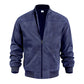 Men's Classic Bomber Jacket with Zip Front