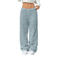 Women's Casual Straight-Leg Drawstring Pants