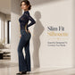 Women's Elegant Long-Sleeve Lace Shirt
