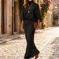 Women's Batwing Sleeve Top & Maxi Skirt Set