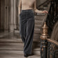 Women's Velvet High-Waist Wide-Leg Pants