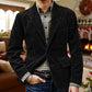 Men's Winter Fleece Corduroy Blazer