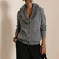 Women's Furry Collar Knit Cardigan