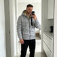 Men's Thick Plush-Lined Hooded Warm Jacket