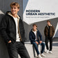 Men’s Winter Fleece Lined Zip Up Hoodie Jacket