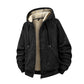 Men’s Winter Fleece Lined Zip Up Hoodie Jacket