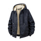 Men’s Winter Fleece Lined Zip Up Hoodie Jacket