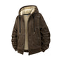 Men’s Winter Fleece Lined Zip Up Hoodie Jacket
