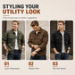 Men's Classic  Loose Fit Cargo Jacket