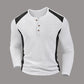 ✨Men's Color Block Waffle Knit Henley Shirt