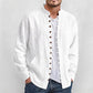 Men's Casual Long Sleeve Stand Collar Shirt
