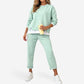Women's Fake Two Piece Sweatshirt & Pants Set