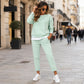 Women's Fake Two Piece Sweatshirt & Pants Set