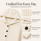 Women's Cable Knit Hooded Cardigan Sweater