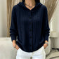 Women's Cable Knit Hooded Cardigan Sweater