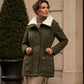 Women's Mid-Length Hooded Padded Jacket