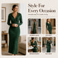 Women's Ribbed Knit Hooded Maxi Dress