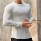 Men’s Solid Color Long Sleeve Basic Pullover