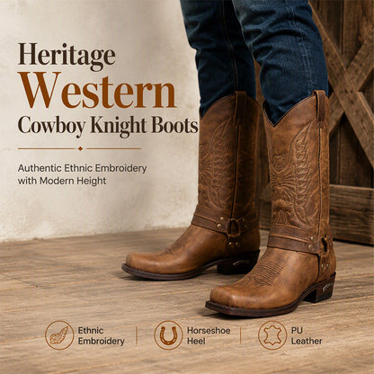Men's Square Toe Western Cowboy Boots