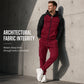 Men's Color-Block Hoodie & Jogger Pants Set