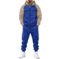 Men's Color-Block Hoodie & Jogger Pants Set