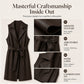 Women's Elegant PU Leather Vest Jacket