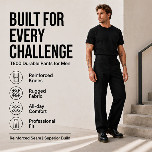 Men's Casual Double Knee Cargo Pants
