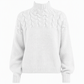 Casual Solid Color Turtleneck Knit Pullover