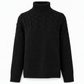 Casual Solid Color Turtleneck Knit Pullover