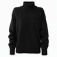 Casual Solid Color Turtleneck Knit Pullover